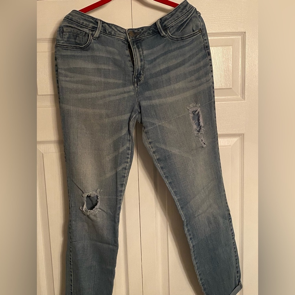 Anna stretch distressed jeans